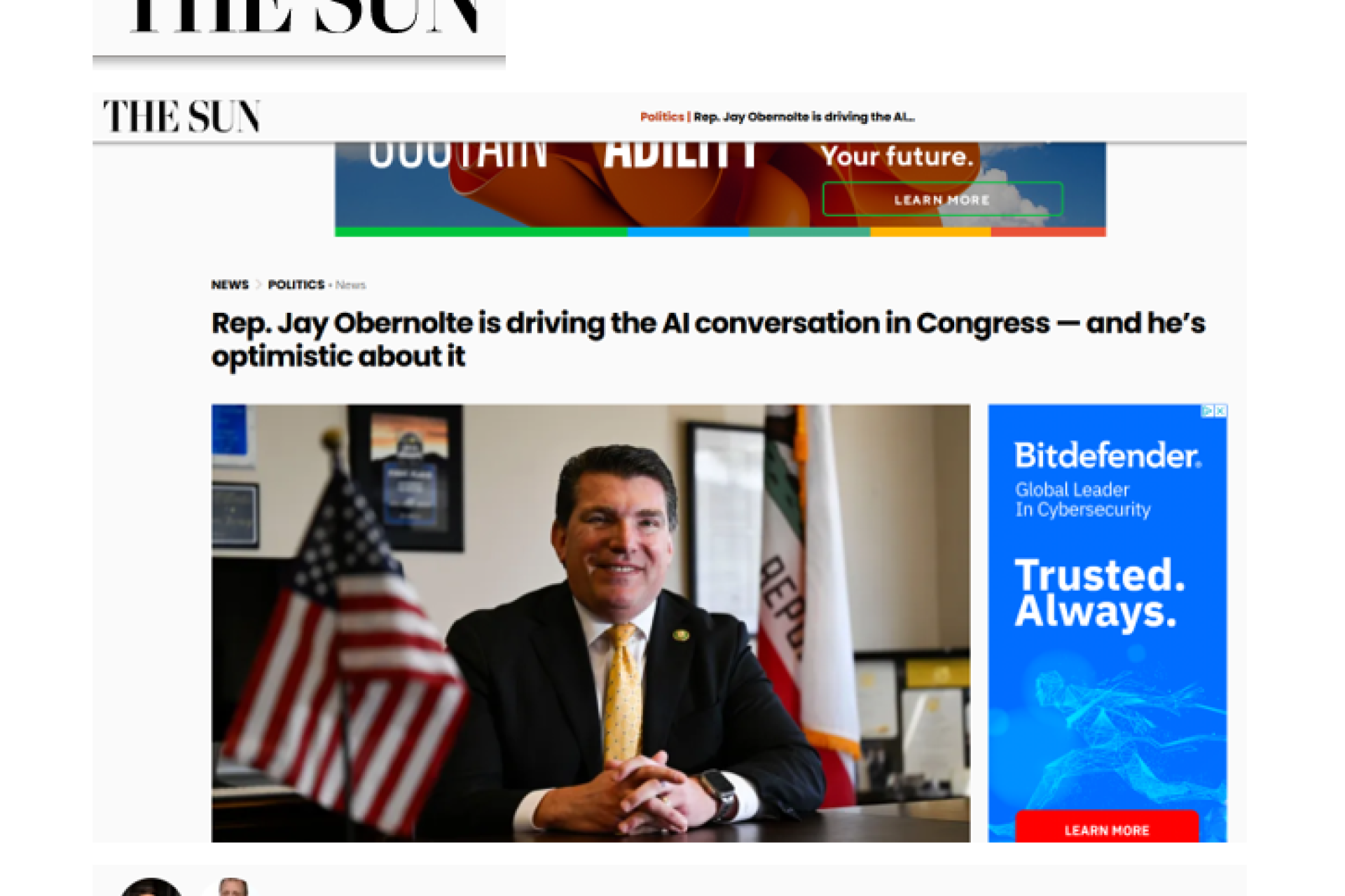 San Bernardino Sun AI Article with JO