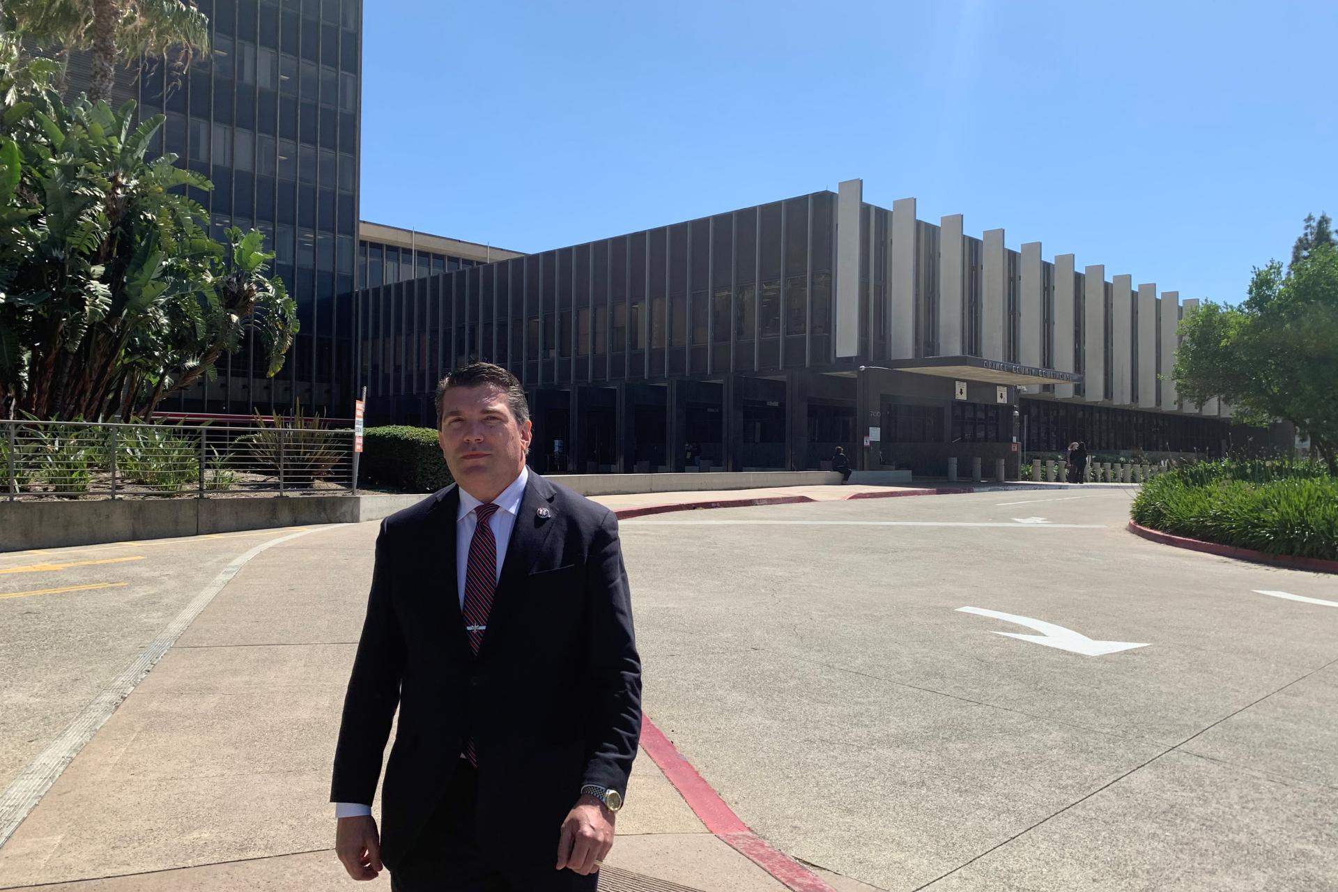 Rep. Obernolte exits Orange County courthouse