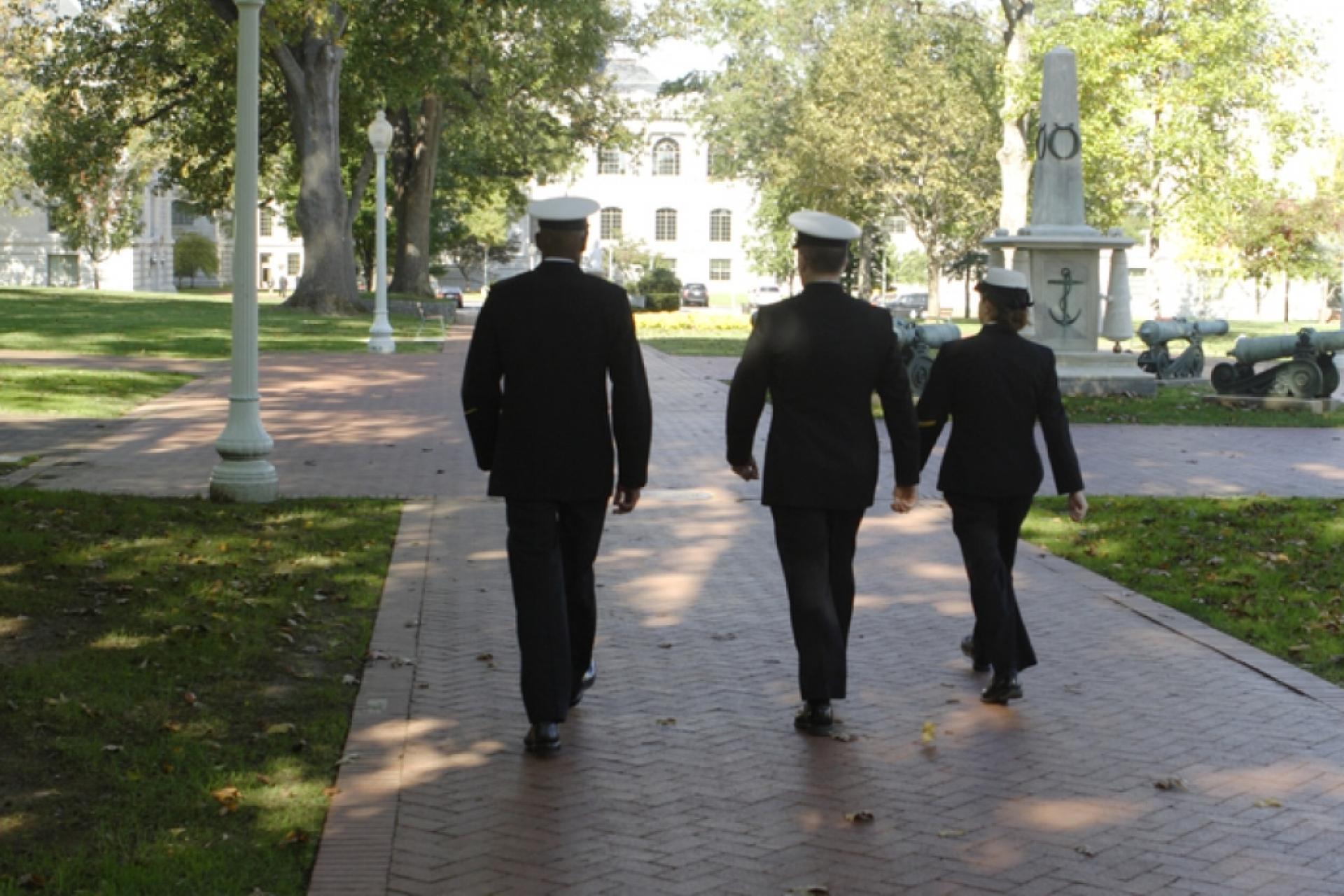 Naval Academy students in Annapolis