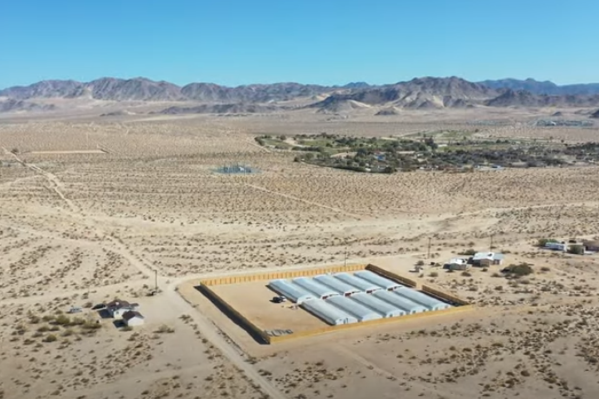 Aerial image of illegal marijuana grow in Twentynine Palms area