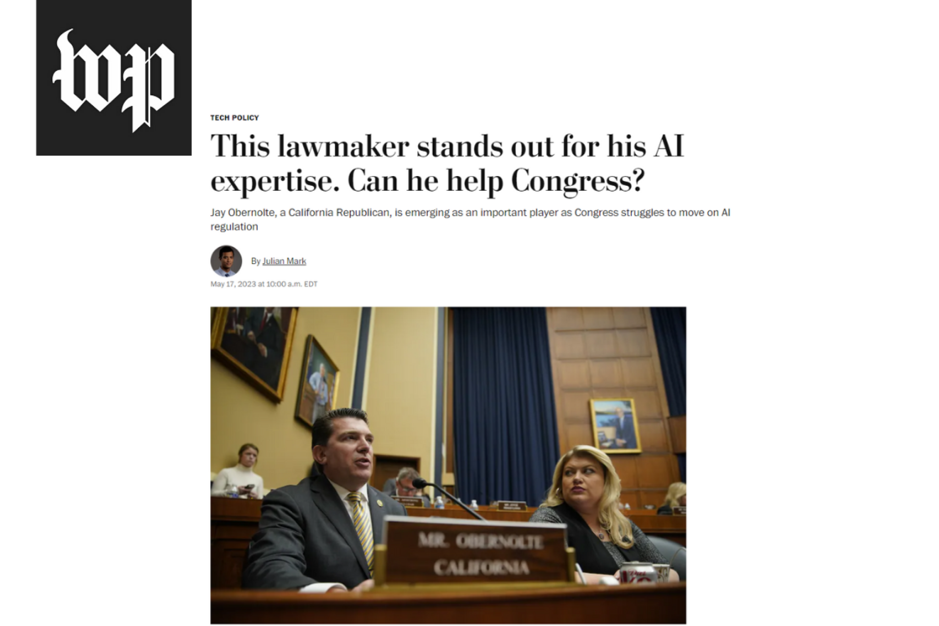 Washington Post Cover