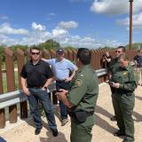 Rep. Obernolte with House Budget Committee members at the border wall