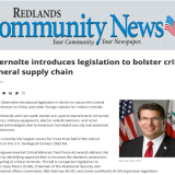 Redlands Community News Article on Rep. Obernolte